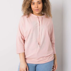 Dirty pink blouse with Elisabetta applique