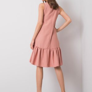 Jossie RUE PARIS Dirty Pink Ruffle Dress