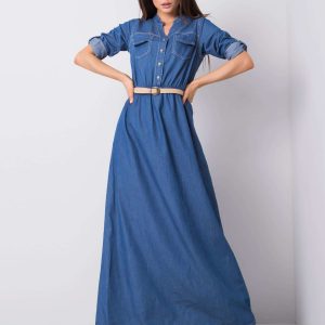 Dark Blue Yvett Strap Dress