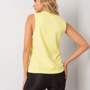 Yellow sports top Linnea FOR FITNESS