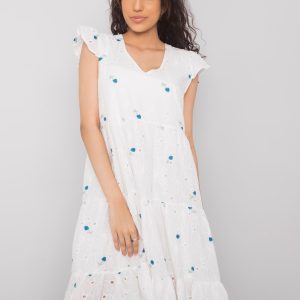 White and blue casual dress Miranda