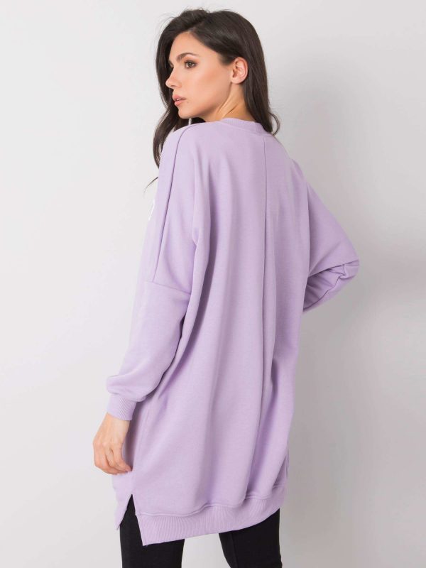 Light purple tunic with the inscription Corazon RUE PARIS