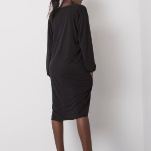 Black V Neck Dress Yetta