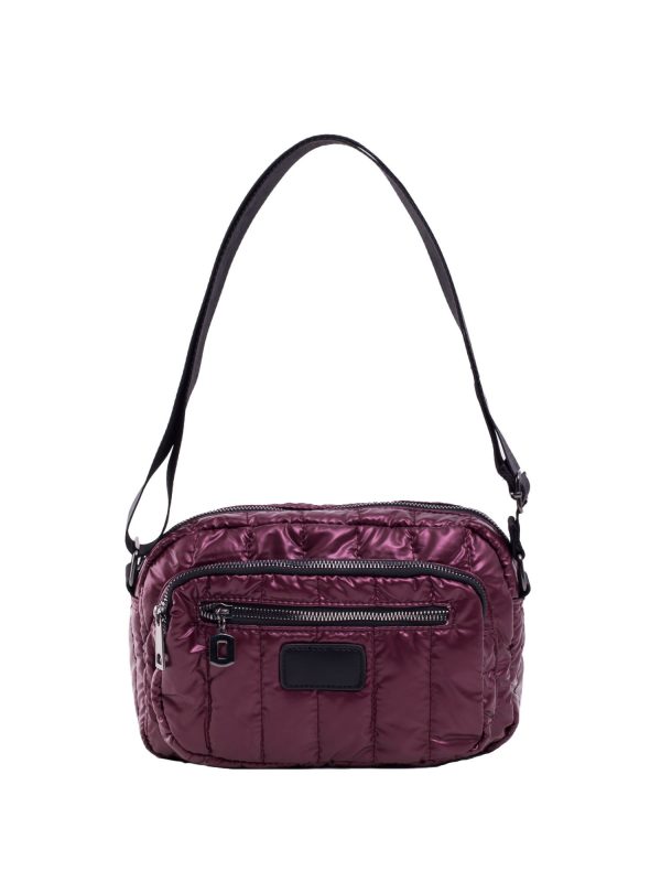 Maroon Quilted Ladies Handbag