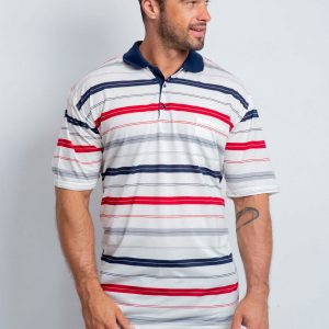 Ecru Polo Shirt Men's Plus Size Eclipse