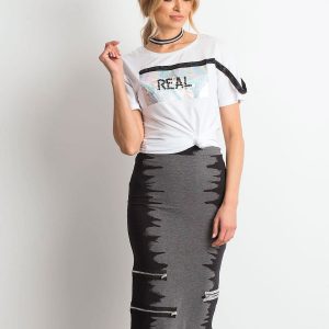 Gray-black Sculpting skirt