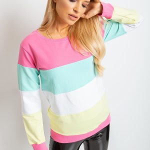 Pink and white Quattro sweatshirt