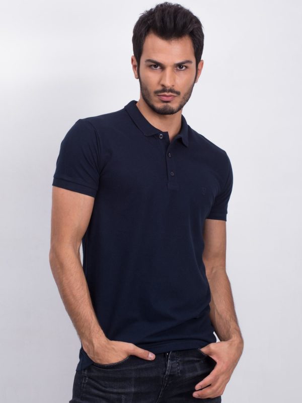 Navy Blue Men's Polo Shirt Numerous