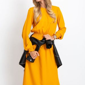 Saffire mustard dress