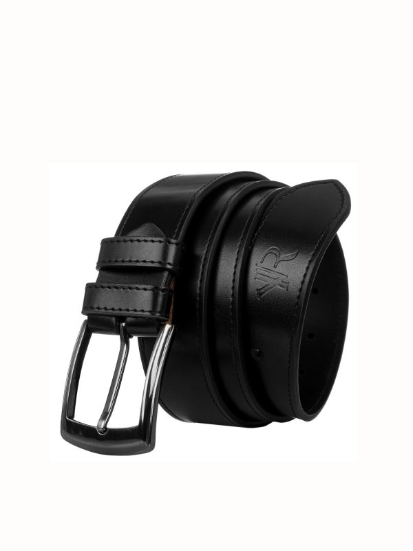 Black Mens Genuine Leather Strap