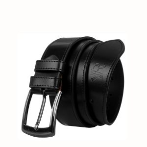 Black Mens Genuine Leather Strap