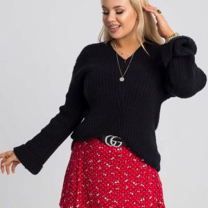 Carla's black plus size sweater