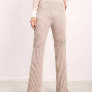 BSL Beige Knitted Trousers