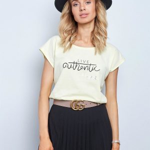 Authentic light yellow t-shirt