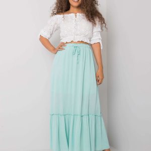 Mint skirt with frill Annabeth OCH BELLA