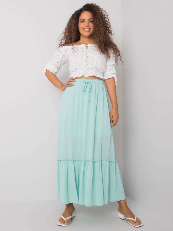 Mint skirt with frill Annabeth OCH BELLA