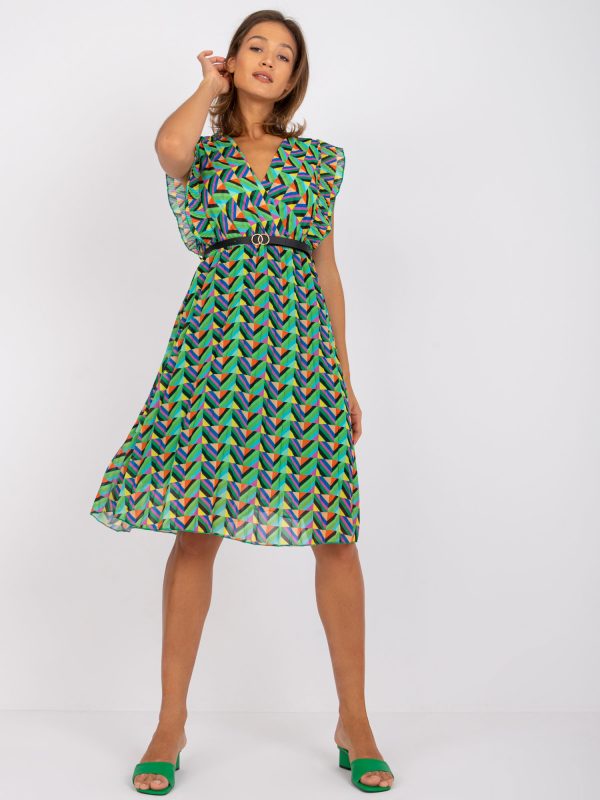 Rebecca Green Print Dress