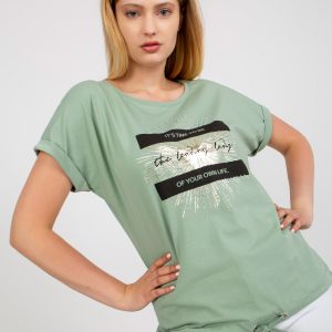 Pistachio Plus Size Short Sleeve T-Shirt