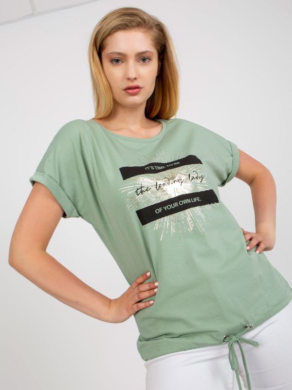 Pistachio Plus Size Short Sleeve T-Shirt