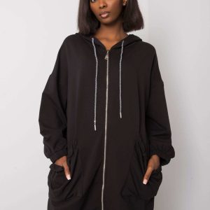 Ramilya Black Long Hoodie