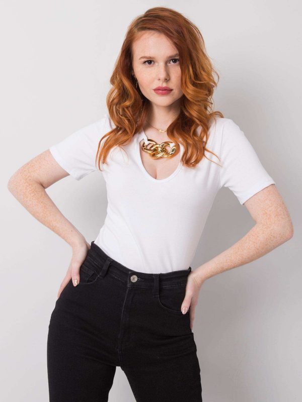 White Averie Cotton Blouse