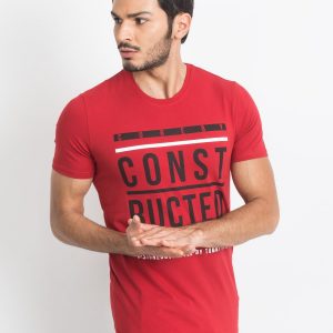 TOMMY LIFE Men's Red T-Shirt