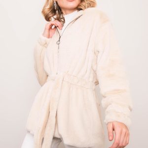 Ecru fur jacket BSL