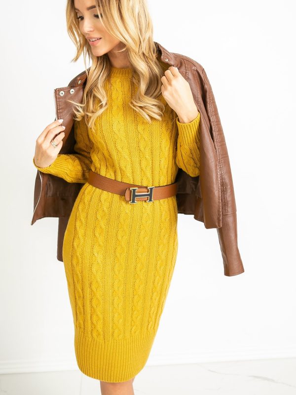 Glory mustard dress