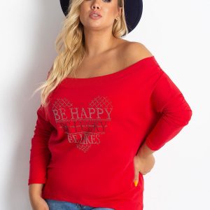 Red Plus Size Hoodie Association