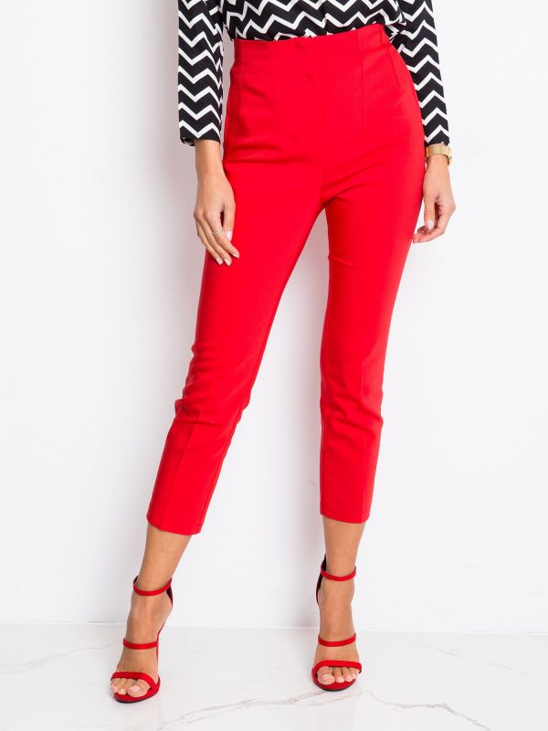 RUE PARIS Red Pants Apple