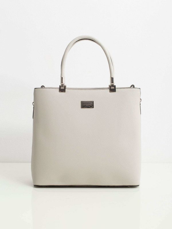 Light beige saffiano bag