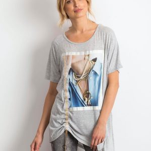 Light gray tunic Verge