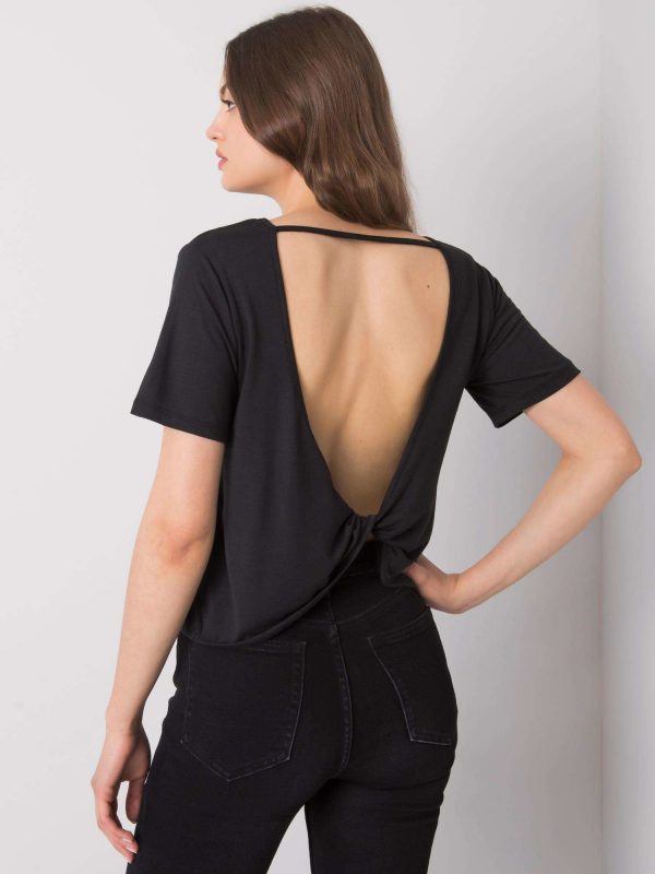 Black casual blouse Giselle RUE PARIS