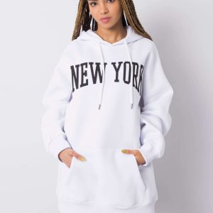 Charlene RUE PARIS White Hoodie