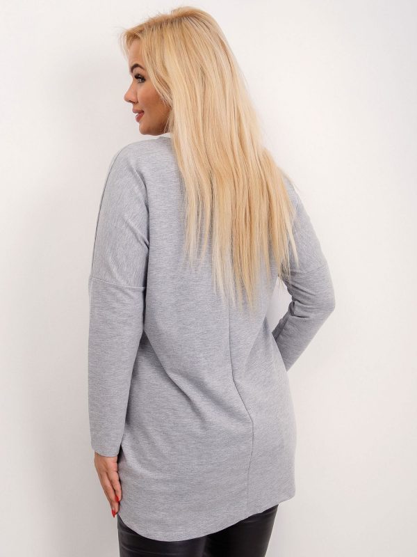 Grey tunic plus size Rebellion