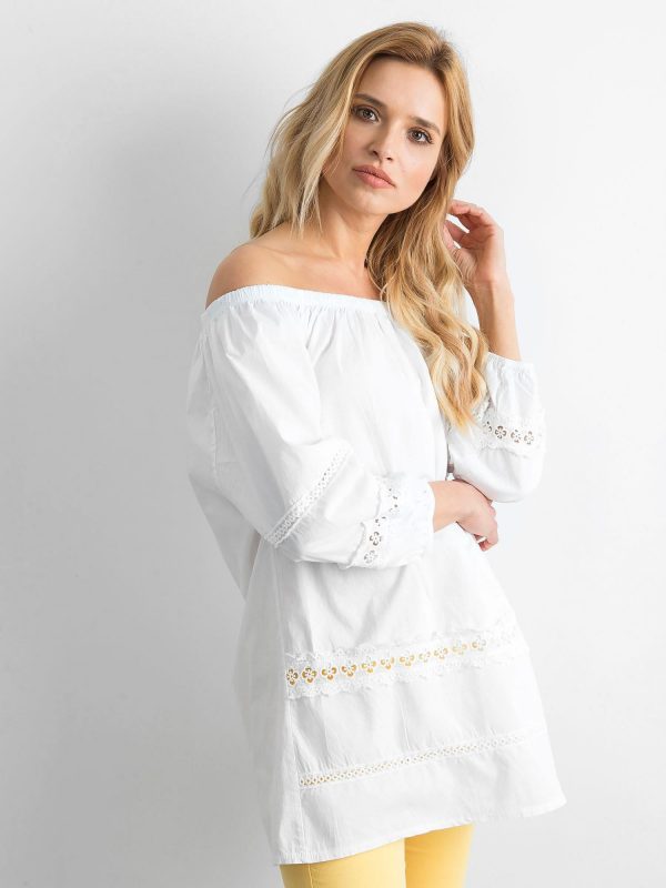 White cotton spanish tunic