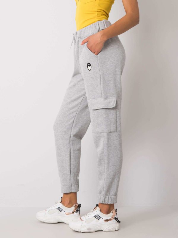 Grey sweatpants with pocket Ysela RUE PARIS