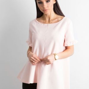 Asymmetrical blouse light pink