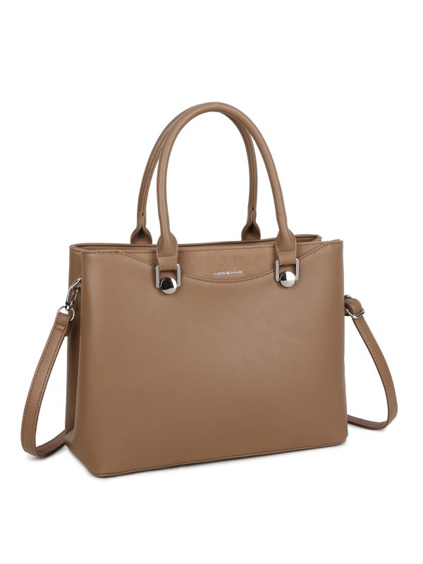 Women's camel bag made of eco leather LUIGISANTO