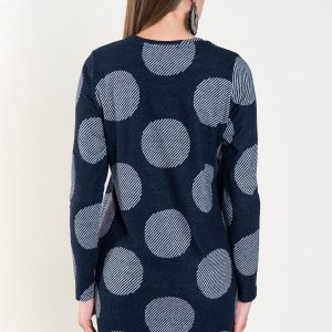 Navy Blue Dot Dress BSL