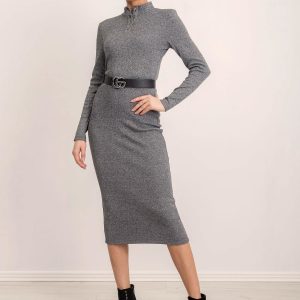 BSL Graphite Knitted Dress