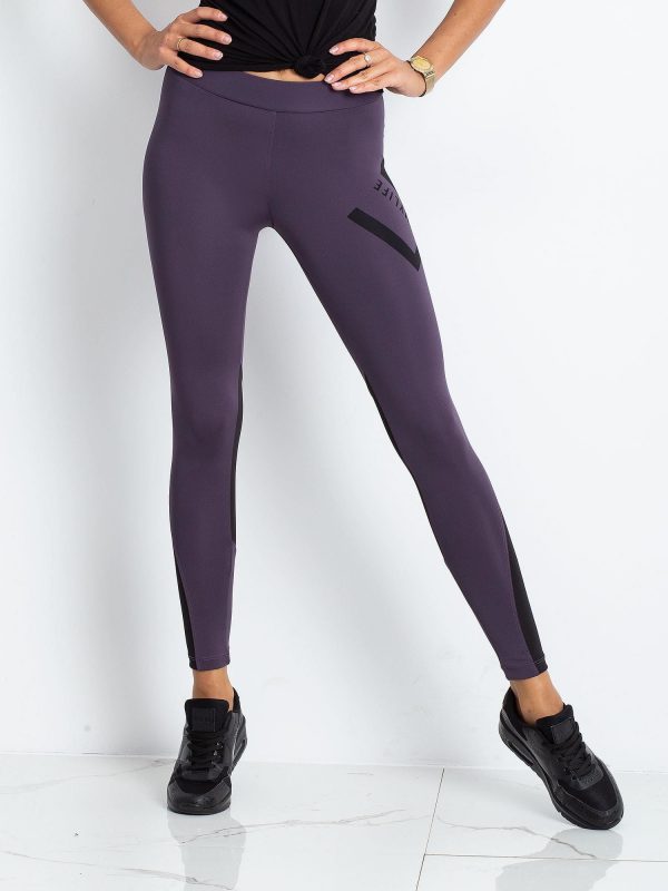 TOMMY LIFE Purple Leggings