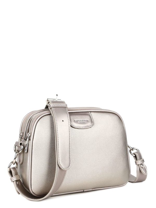 Silver and grey LUIGISANTO handbag