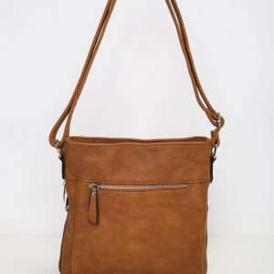 Brown Women's Bag With Outside Pocket