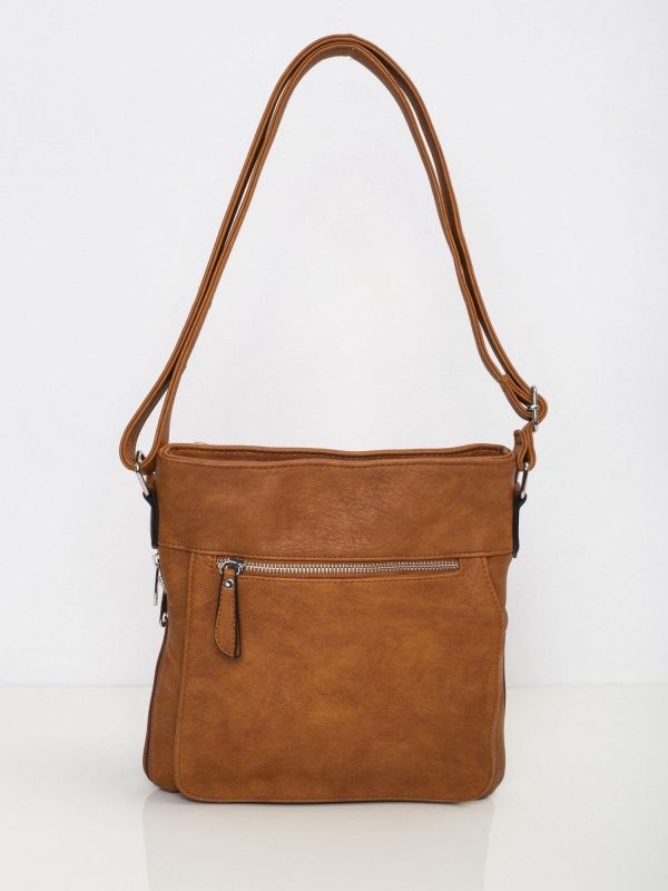 Brown Women's Bag With Outside Pocket