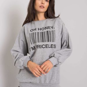 Grey sweatshirt with print Basile