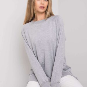 Ruari grey melange hooded sweatshirt