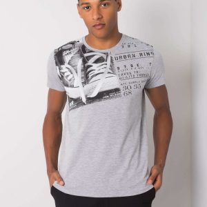 Grey Kendrick Cotton T-Shirt