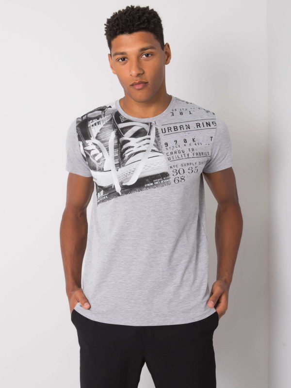 Grey Kendrick Cotton T-Shirt