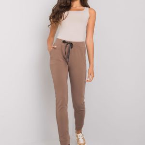 Brown Davina Cotton Sweatpants